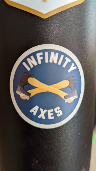 Small Infinity Axes Sticker